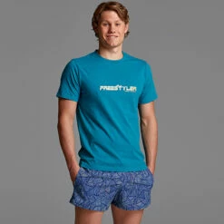 Funky Trunks - Golden Freestyler - Mens Crew Neck T-shirt -UK Swimsuit Sales 2024 funky trunks golden freestyler mens crew neck t shirt 3