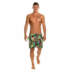 Funky Trunks - Jungle Jam Long Johnny Mens Short -UK Swimsuit Sales 2024 funky trunks jungle jam long johnny mens short 3