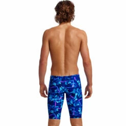 Funky Trunks - Leaf Laser - Mens Training Jammers -UK Swimsuit Sales 2024 funky trunks leaf laser mens training jammers 3