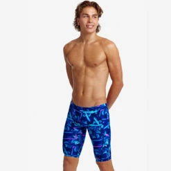 Funky Trunks - Leaf Laser - Mens Training Jammers -UK Swimsuit Sales 2024 funky trunks leaf laser mens training jammers 5