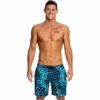 Funky Trunks - Splinter Spray Mens Long Johnny Shorts -UK Swimsuit Sales 2024 funky trunks mens swimwear splinter spray long johnny short 1
