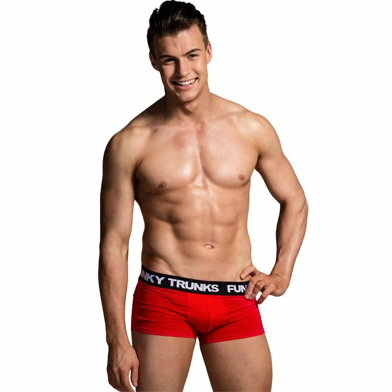 Funky Trunks - Still Red - Mens Underwear Trunks 3 Funky Trunks - Still Red - Mens Underwear Trunks