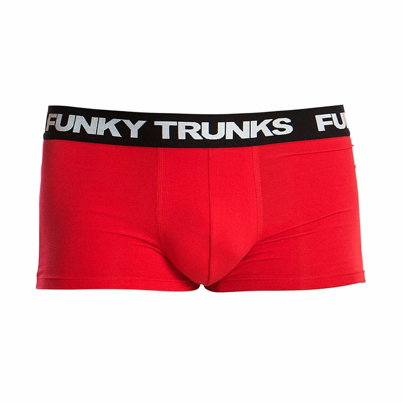 Funky Trunks - Still Red - Mens Underwear Trunks 4 Funky Trunks - Still Red - Mens Underwear Trunks - Image 2