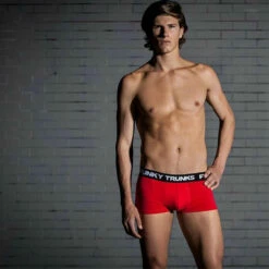 Funky Trunks - Still Red - Mens Underwear Trunks 7 Funky Trunks - Still Red - Mens Underwear Trunks -UK Swimsuit Sales 2024 funky trunks mens underwear funky trunks still red 3