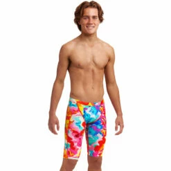 Funky Trunks - Messy Monet - Boys Training Jammers -UK Swimsuit Sales 2024 funky trunks messy monet boys training jammers 5