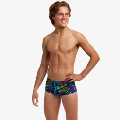 Funky Trunks - Oyster Saucy - Boys Sidewinder Trunks -UK Swimsuit Sales 2024 funky trunks oyster saucy boys sidewinder trunks 4