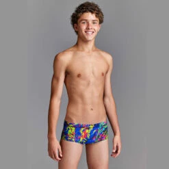 Funky Trunks - Paint Smash - Boys Sidewinder Trunks -UK Swimsuit Sales 2024 funky trunks paint smash boys sidewinder trunks 4