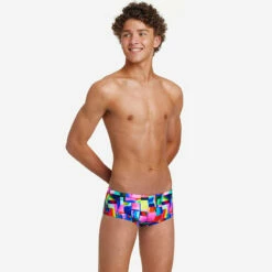 Funky Trunks - Patch Panels - Boys Sidewinder Trunks -UK Swimsuit Sales 2024 funky trunks patch panels boys sidewinder trunks 4