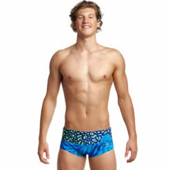 Funky Trunks - Purry Palm - Mens Sidewinder Trunks
