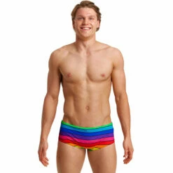Funky Trunks - Rainbow Racer - Mens Sidewinder Trunks