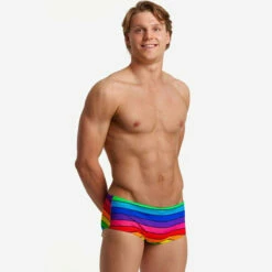 Funky Trunks - Rainbow Racer - Mens Sidewinder Trunks -UK Swimsuit Sales 2024 funky trunks rainbow racer mens sidewinder trunks 3