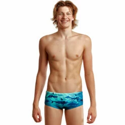 Funky Trunks - Shark Bay - Boys Sidewinder Trunks