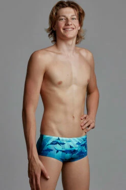 Funky Trunks - Shark Bay - Boys Sidewinder Trunks -UK Swimsuit Sales 2024 funky trunks shark bay boys sidewinder trunks 4