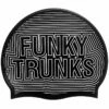 Funky Trunks - Silver Lines - Silicone Swimming Cap -UK Swimsuit Sales 2024 funky trunks silver lines silicone swimming cap