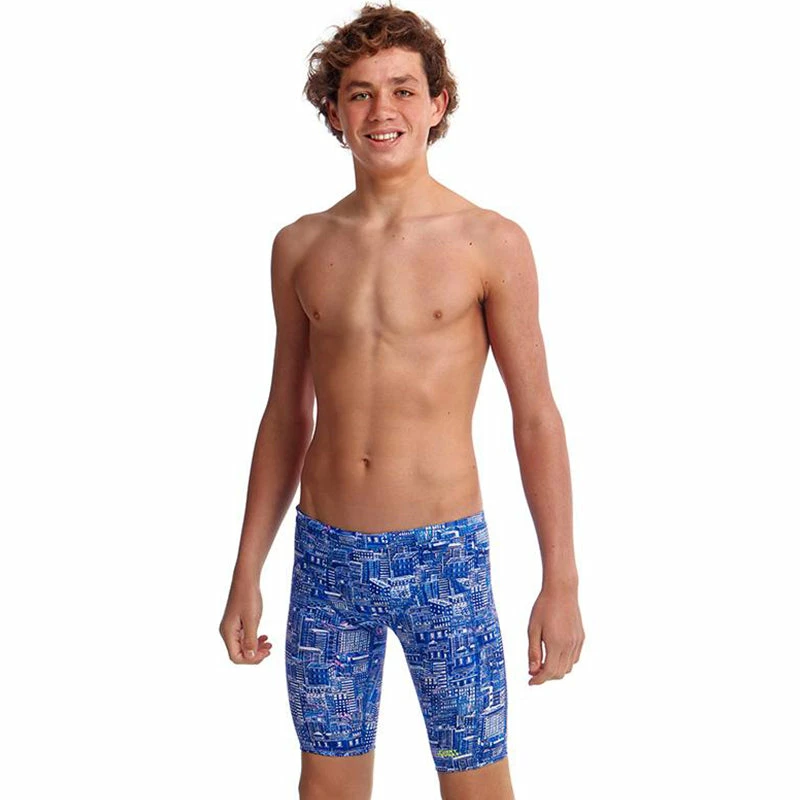Funky Trunks - Sky City - Boys Training Jammers 3 Funky Trunks - Sky City - Boys Training Jammers