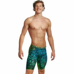 Funky Trunks - Spraying Alive - Mens Training Jammers -UK Swimsuit Sales 2024 funky trunks spraying alive mens training jammers 5