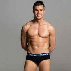 Funky Trunks - Still Black - Mens Underwear Briefs -UK Swimsuit Sales 2024 funky trunks still black mens underwear briefs 3