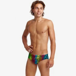 Funky Trunks - Sunset West - Mens Eco Classic Briefs -UK Swimsuit Sales 2024 funky trunks sunset west mens eco classic briefs 4