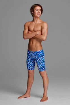 Funky Trunks - Ticker Tape - Boys Training Jammers -UK Swimsuit Sales 2024 funky trunks ticker tape boys training jammers 4