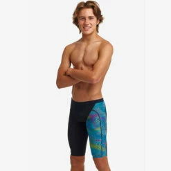 Funky Trunks - Wires Crossed - Boys Training Jammers -UK Swimsuit Sales 2024 funky trunks wires crossed boys training jammers 5
