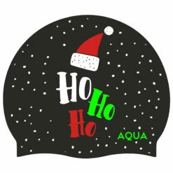Aqua Ho Ho Ho Santa - Christmas Swim Hat