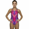 Maru - Carnival Pacer Vault Back Ladies Swimsuit - Multi