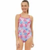 Maru - Fanshell Ecotech Sparkle Jay Back Ladies Swimsuit - Pink/Blue -UK Swimsuit Sales 2024 maru fanshell ecotech sparkle jay back pink blue one piece swimsuit 1