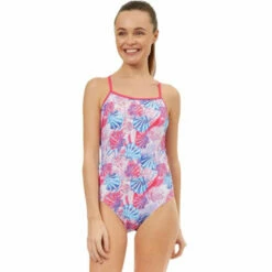 Maru - Fanshell Ecotech Sparkle Jay Back Ladies Swimsuit - Pink/Blue