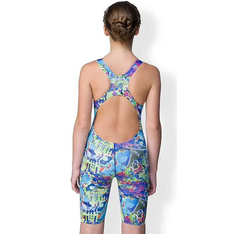 Maru Girls Swimwear - Graffiti Sky Pacer Leg Suit 4 Maru Girls Swimwear - Graffiti Sky Pacer Leg Suit - Image 2