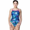 Maru - Shells Sparkle Vision Back Ladies Swimsuit -UK Swimsuit Sales 2024 maru girls swimwear shells sparkle vision back one piece swimsuit 1