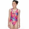 Maru - Wizzy Sparkle Rave Back Girls Swimsuit - Pink/Silver -UK Swimsuit Sales 2024 maru girls swimwear wizzy sparkle rave back pink silver 4