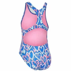Maru - Valentine Ecotech Sparkle Rave Back Girls Swimsuit - Blue/Pink -UK Swimsuit Sales 2024 maru girls valentine ecotech sparkle rave back blue pink 4