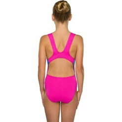 Maru - Heartfelt Pacer Auto Back Girls Swimsuit - Blue/Pink -UK Swimsuit Sales 2024 maru heartfelt pacer auto back girls one piece swimsuit blue pink 2