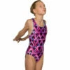 Maru - Hearts Aglow Sparkle Rave Back Girls Swimsuit - Pink -UK Swimsuit Sales 2024 maru hearts aglow sparkle girls rave back pink 1