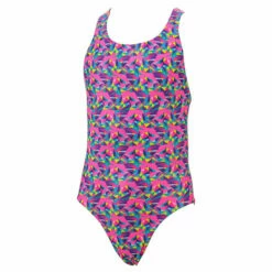 Maru - Hummingbird Sparkle Rave Back Girls Swimsuit - Pink -UK Swimsuit Sales 2024 maru hummingbird sparkle girls rave back pink 3