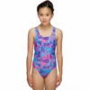 Maru - Kitty Pacer Auto Back Girls Swimsuit - Black/Multi -UK Swimsuit Sales 2024 maru kitty pacer auto back black multi 1