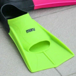 Maru - "New" Training Fins / Flippers - Neon Lime/Black -UK Swimsuit Sales 2024 maru new training fins flippers neon lime black 5