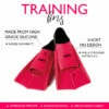Maru - "New" Training Fins / Flippers - Neon Pink/Black -UK Swimsuit Sales 2024 maru new training fins flippers neon pink black 2