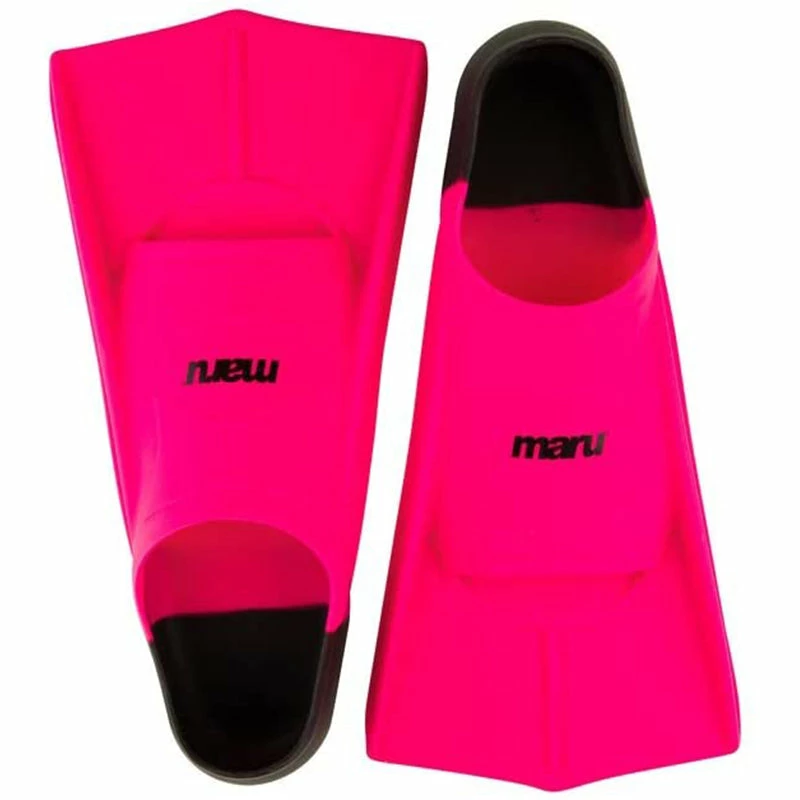 Maru - "New" Training Fins / Flippers - Neon Pink/Black 5 Maru - "New" Training Fins / Flippers - Neon Pink/Black - Image 3