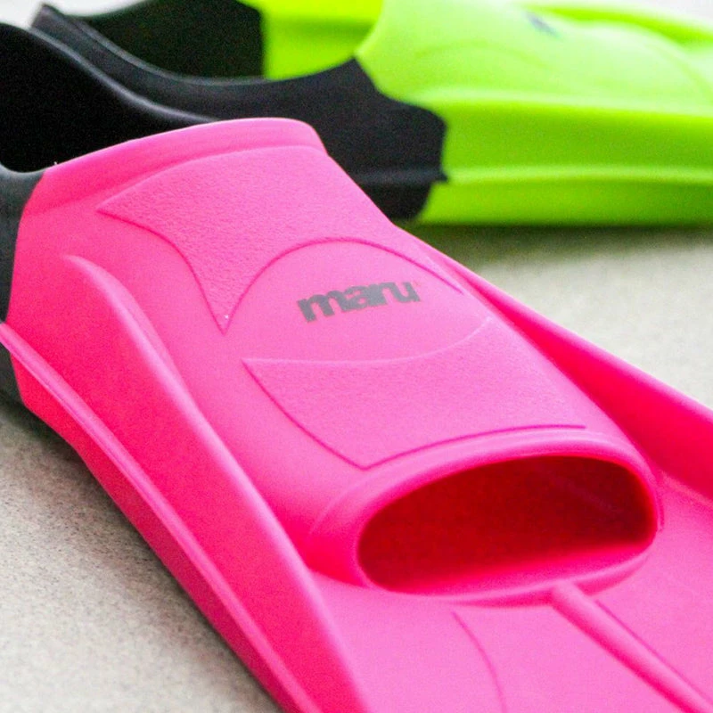 Maru - "New" Training Fins / Flippers - Neon Pink/Black 6 Maru - "New" Training Fins / Flippers - Neon Pink/Black - Image 4
