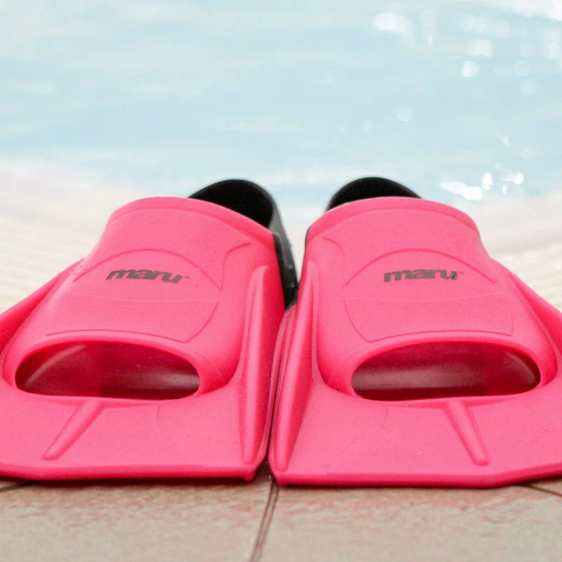 Maru - "New" Training Fins / Flippers - Neon Pink/Black 7 Maru - "New" Training Fins / Flippers - Neon Pink/Black - Image 5