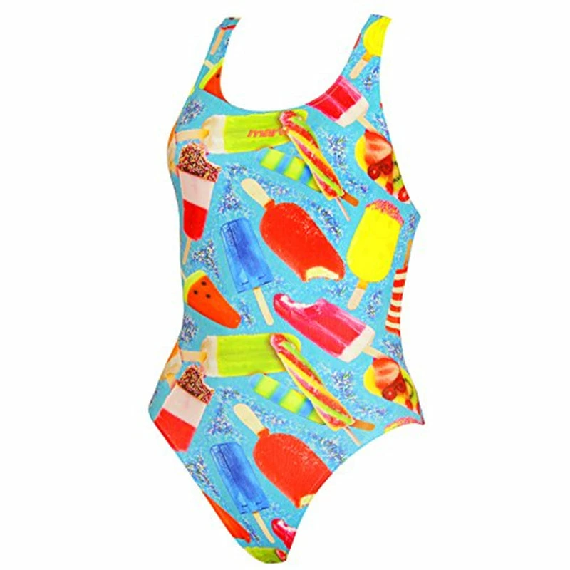 Maru - Popsicle Pacer Auto Back Girls Swimsuit - Aqua 4 Maru - Popsicle Pacer Auto Back Girls Swimsuit - Aqua - Image 2