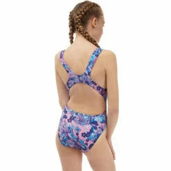 Maru - Puccini Auto Back Girls Swimsuit - Pink -UK Swimsuit Sales 2024 maru puccini girls auto back one piece swimsuit 2