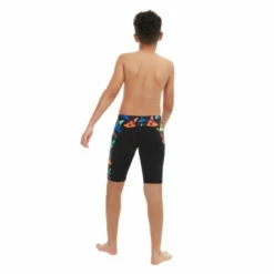 Maru - Shark Bait Pacer Panel Boys Jammer - Black/Multi -UK Swimsuit Sales 2024 maru shark bait pacer panel jammer black multi 3