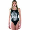 Maru - Snowy Pacer Vault Back Ladies Swimsuit - Black/White -UK Swimsuit Sales 2024 maru snowy pacer vault back 1
