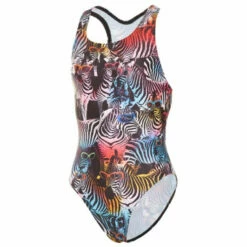 Maru - Zany Zebra Rave Back Girls Swimsuit -UK Swimsuit Sales 2024 maru zany zebra girls rave back one piece swimsuit 3
