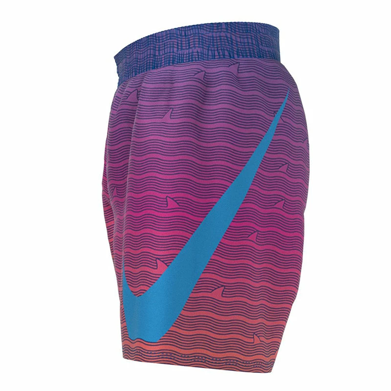 Nike - Boys Shark Stripe Breaker 4" Volley Short (Photo Blue) 4 Nike - Boys Shark Stripe Breaker 4" Volley Short (Photo Blue) - Image 2