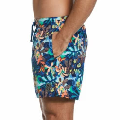 Nike - Electric Floral Icon 5" Volley Short (Midnight Navy) -UK Swimsuit Sales 2024 nike electric floral icon 5 volley short midnight navy 3