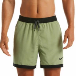 Nike - Funfetti Racer 5" Volley Short (Oil Green) -UK Swimsuit Sales 2024 nike funfetti racer 5 volley short oil green 3