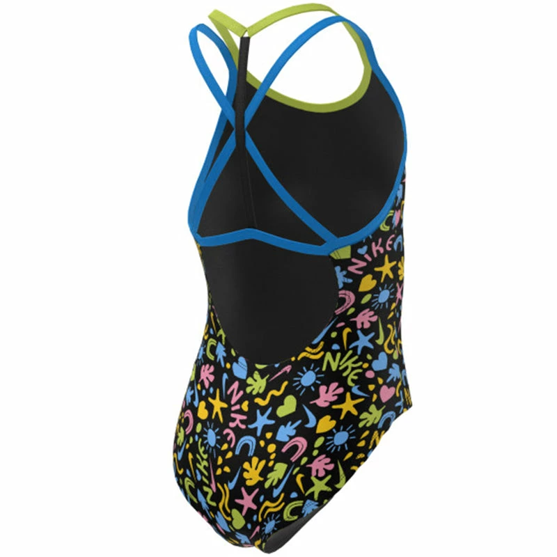Nike - Girl's Fun Forest T-Crossback One Piece (Black) 4 Nike - Girl's Fun Forest T-Crossback One Piece (Black) - Image 2